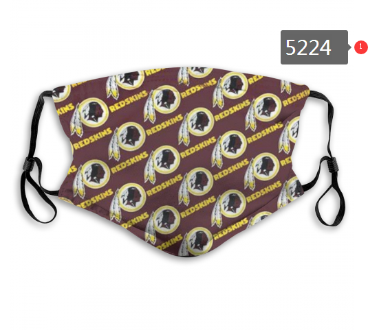 2020 NFL Washington Red Skins #3 Dust mask with filter->nfl dust mask->Sports Accessory